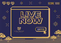 Pixel Livestreamer Postcard Image Preview