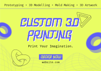 Agnostic Custom 3D Print Postcard