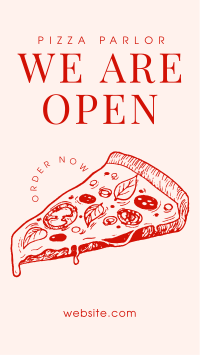 Pizza Parlor Open Facebook Story