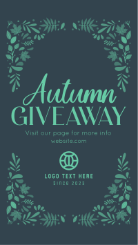 Autumn Giveaway Post Instagram Reel