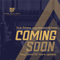 Coming Soon Fitness Gym Teaser Linkedin Post