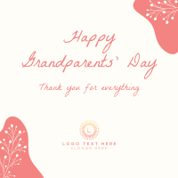 Floral Grandparents Greeting Instagram Post