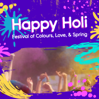 Holi Celebration Instagram Post