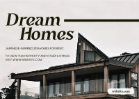 Dream Homes Postcard