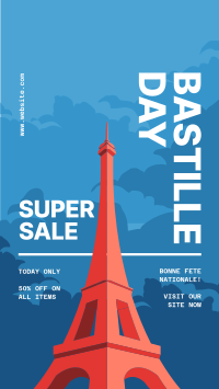 Bastille Day Sale Facebook Story