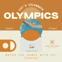 Formal Olympics Watch Party Instagram Post