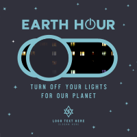 Lights Off Planet Instagram Post Design