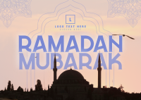 Traditional Ramadan Greeting Postcard