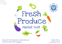 Fresh Market Fest Postcard