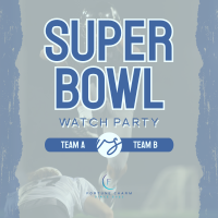 Watch SuperBowl Live Instagram Post Design