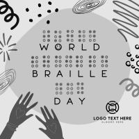 World Braille Day Instagram Post Design