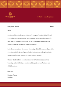 Generic Geometric Tiles Letterhead