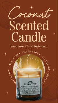 Coconut Scented Candle Instagram Reel