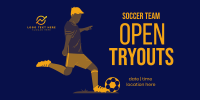 Soccer Tryouts Twitter Post