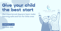 Quirky Daycare Center Facebook Ad