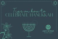 Hanukkah Lilies Pinterest Cover Image Preview