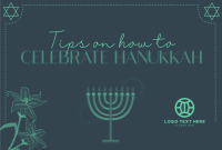 Hanukkah Lilies Pinterest Cover