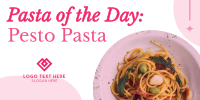 Minimalist Pasta Day Twitter Post