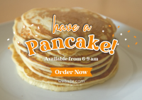 Have a Pancake Postcard Design