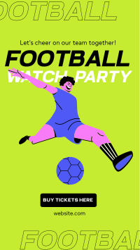 Football Watch Party TikTok Video Design