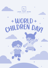 Children Day Cartoon Poster