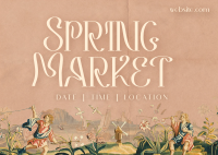 Rustic Spring Sale Postcard Design