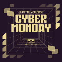 Futuristic Cyber Monday Instagram Post Image Preview