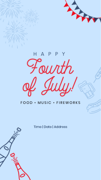 4th of July Celebration Facebook Story