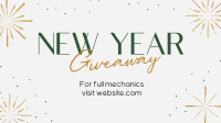 Sophisticated New Year Giveaway Facebook Event Cover