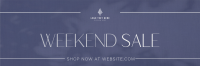 Minimalist Weekend Sale Twitter Header