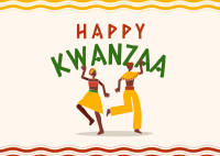 Kwanzaa Dance Postcard