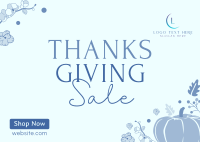 Thanksgiving Sale Postcard example 3