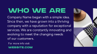 Who We Are Facebook Event Cover Design