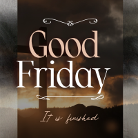 Peaceful Good Friday Linkedin Post Design