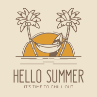 Hot Summer Greeting Linkedin Post Design