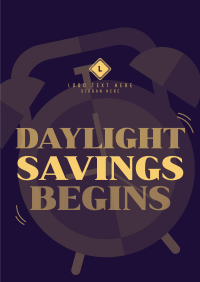 Playful Daylight Savings Poster