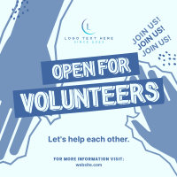 Volunteer Helping Hands Instagram Post Design