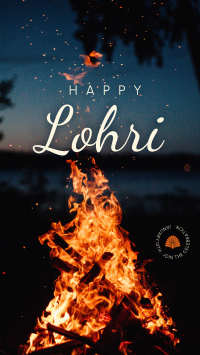 Lohri Fire Facebook Story