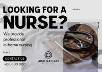 Professional Nursing Services Postcard