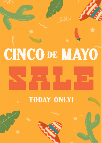 Cinco De Mayo Confetti Sale Poster