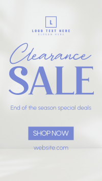 Minimalist Clearance Sale Video