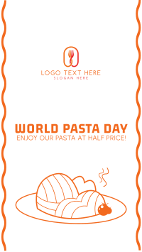 World Pasta Day Vector Facebook Story