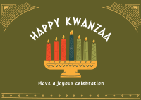 Kwanzaa Candles Postcard