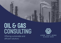 Oil And Gas Consulting Postcard example 2