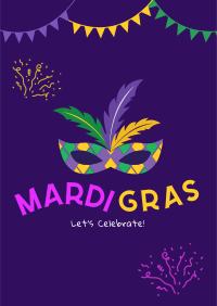 Mardi Gras Mask Flyer