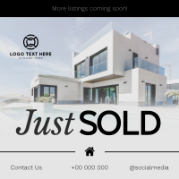 Corporate Just Sold Real Estate Instagram Post Design