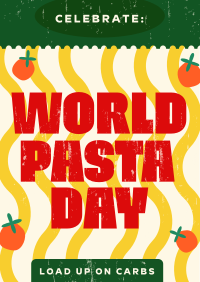 Pasta Cheat Day Greeting Poster