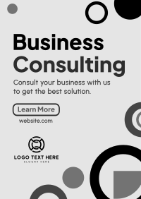 Abstract and Shapes Business Consult Flyer