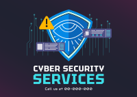 Cyber Security Services Postcard Image Preview