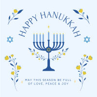 Happy Hanukkah Instagram Post
